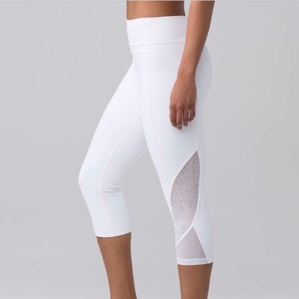 Lululemon White Cropped Pants